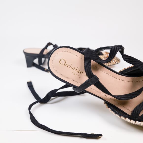 NWOB Christian Dior FW23 Crystal Embellished D-Envol Lace-Up Pump EU 36 - Picture 6 of 7